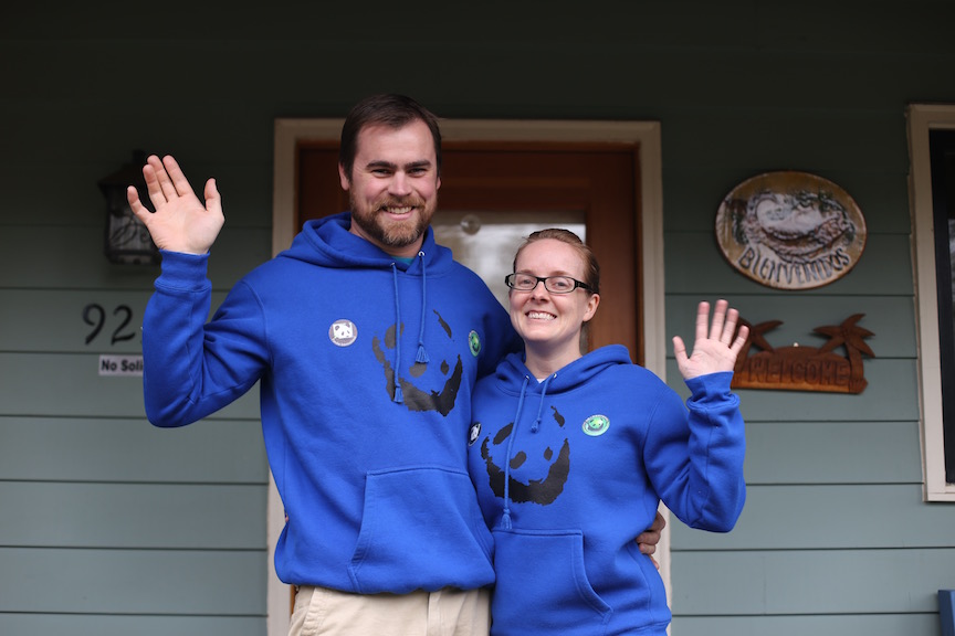 Nathan & Meghan, Your PDXWildlife Panda Team. Let the 2016 research season begin. 