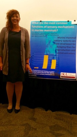 Presenting QLR research at the Southern Utah University College of Science and Engineering Undergraduate Research Symposium. 