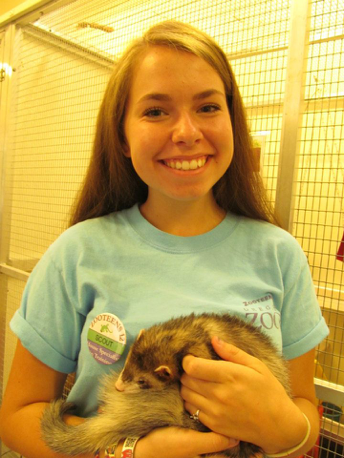 Volunteering at the Oregon Zoo.