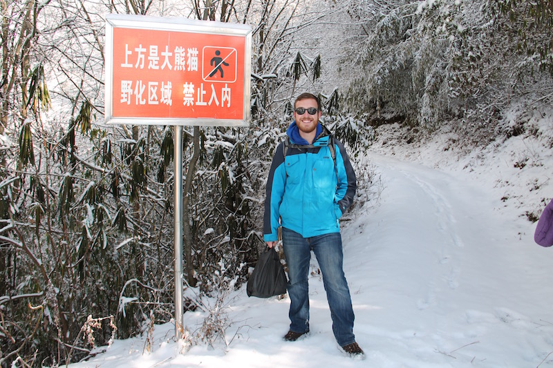 Along the hike are multiple signs warning local people not to enter the area.